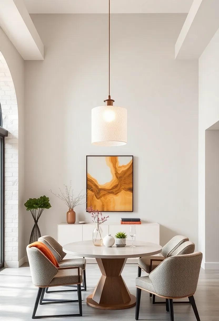 The Frosted Glass⁤ Pendant: Soft and‌ diffused light​ through textured glass, bringing a‌ warm and inviting atmosphere to dining ‍rooms