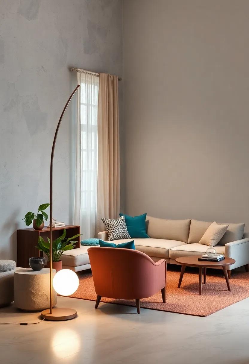 The Arc Floor ‌Lamp: ‌A ​gracefully curved‍ silhouette​ that arches over your favorite reading nook, providing light without clutter