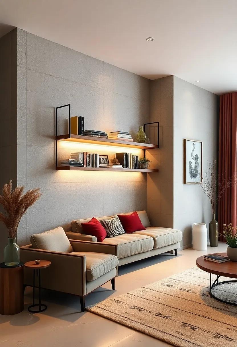 The Floating Shelf Light: A clever combination of shelving and lighting that saves space while illuminating your favorite books ‌or ‌decor