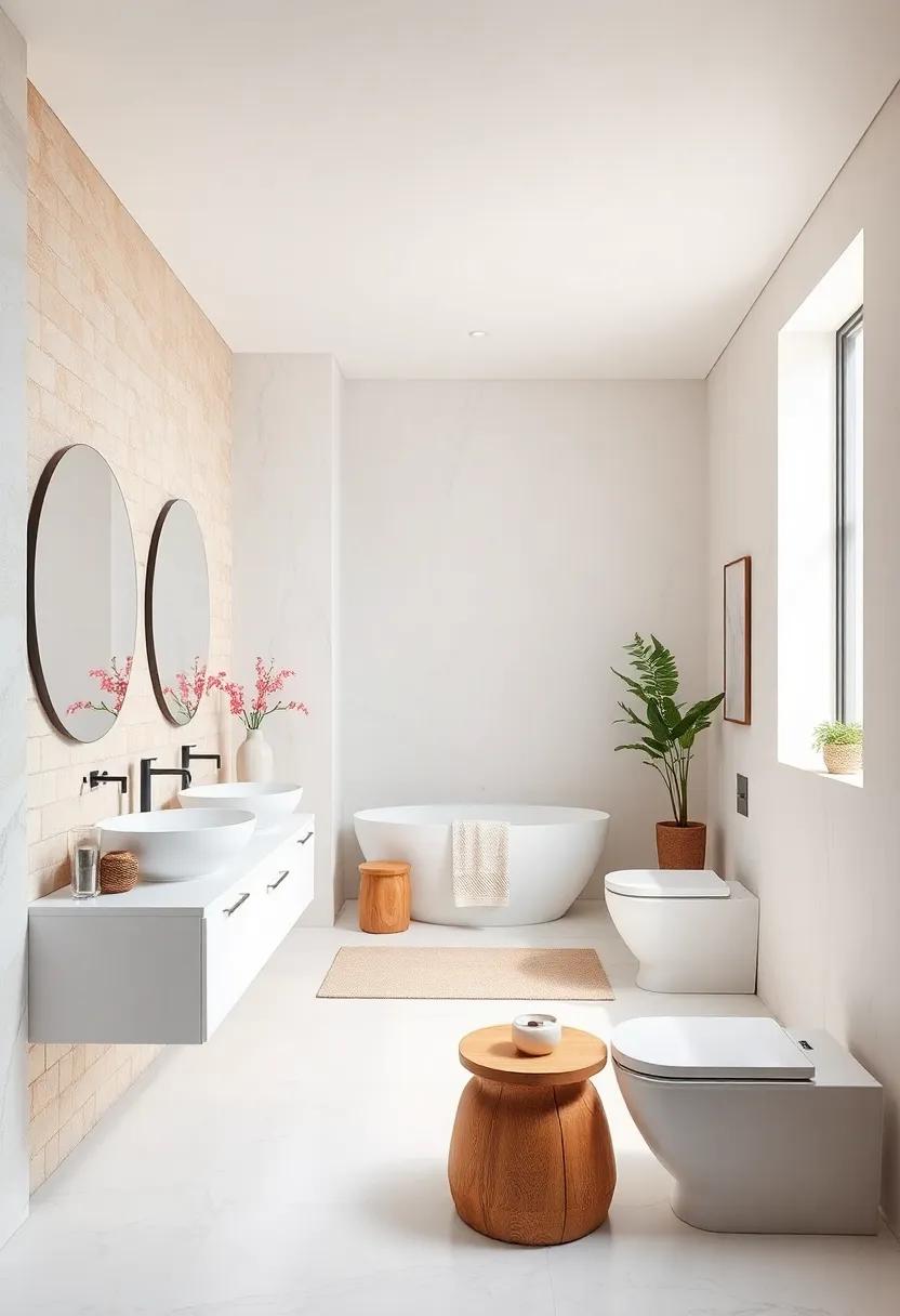 Crisp White ‌and Light Maple: A⁣ fresh, clean look ‍that emphasizes​ brightness⁣ and⁢ spaciousness⁤ in smaller ‌bathrooms