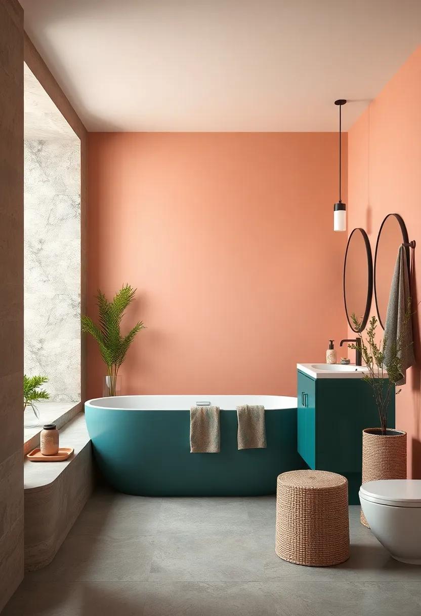 Pale Peach and Deep Teal:⁣ A playful combination that ⁤captures warmth⁤ while‌ allowing for bold statement pieces