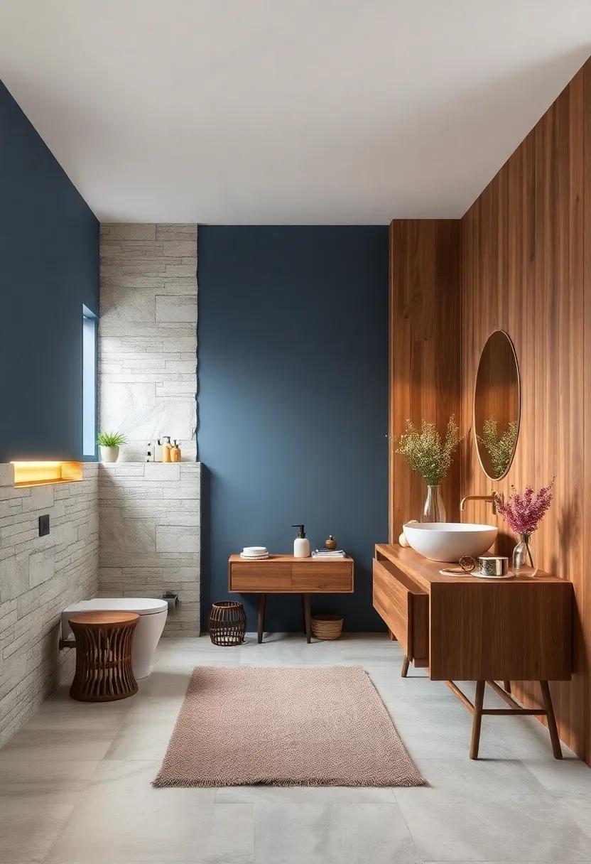 Dusty blue⁣ and ⁤Warm Wood Tones:‌ A harmonious blend that brings a rustic elegance, ideal for creating ⁤a homey feel