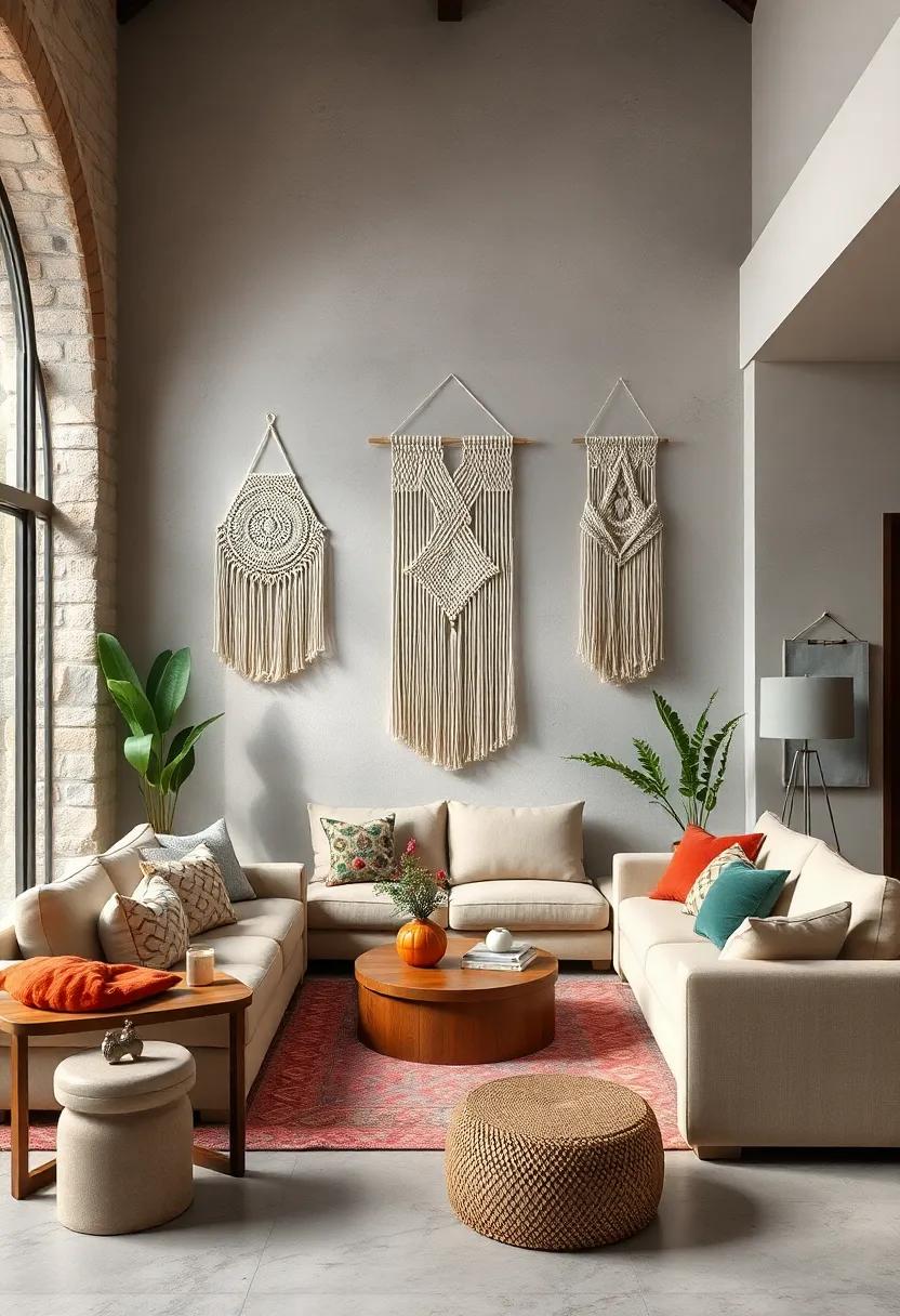 Macramé Wall Hangings: Introduce texture and warmth with intricate macramé ⁢art that complements ‌the boho vibe