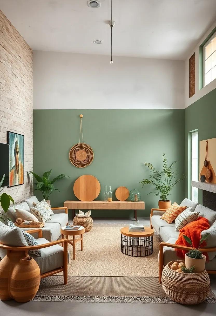 Nature-Inspired Wall Colors: Choose soft earthy tones or natural greens for a⁤ calming backdrop that harmonizes with your handmade décor