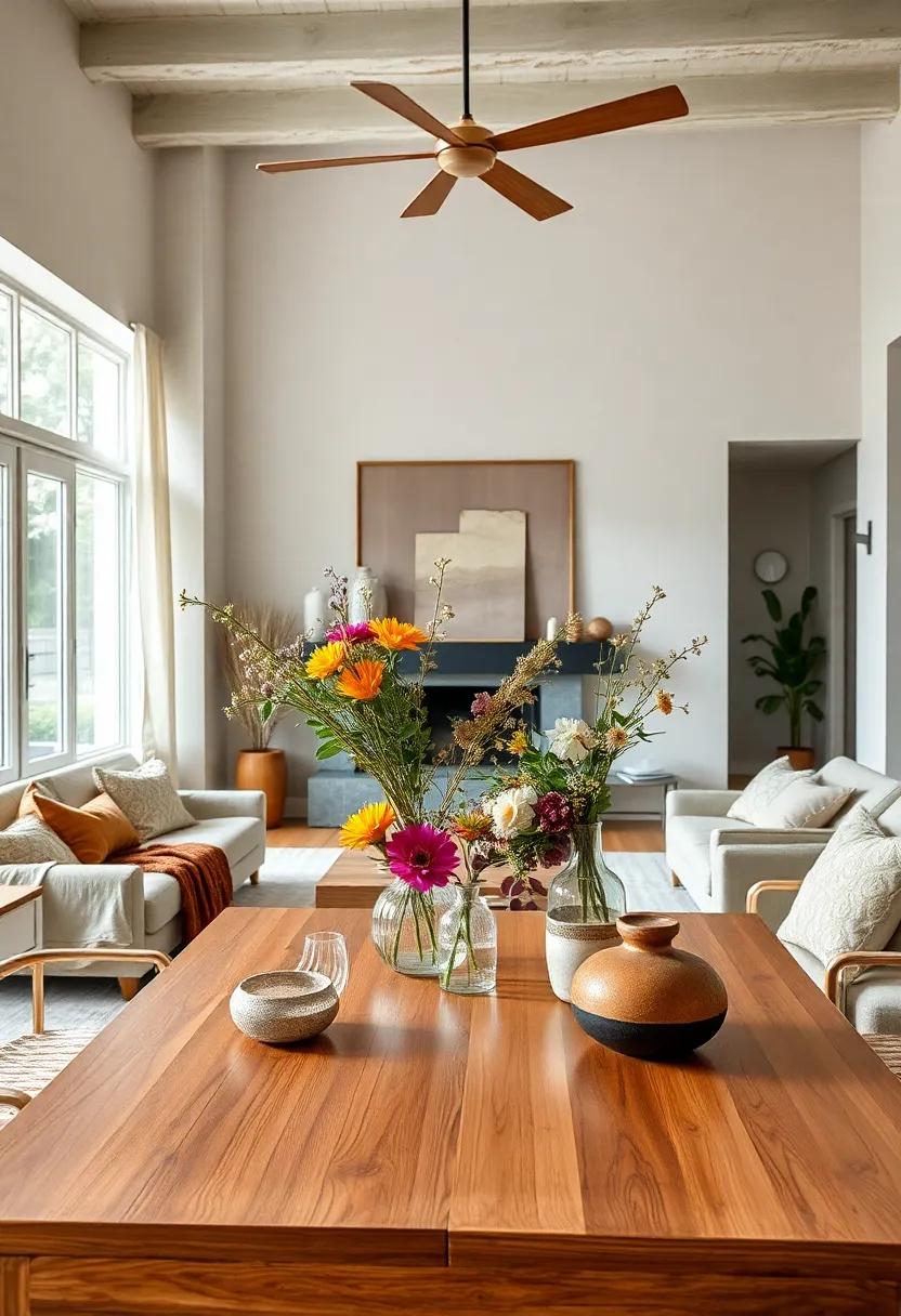 Nature-Inspired centerpieces: Create ‍beautiful table centerpieces with ⁤fresh flowers displayed in unique, handcrafted vessels