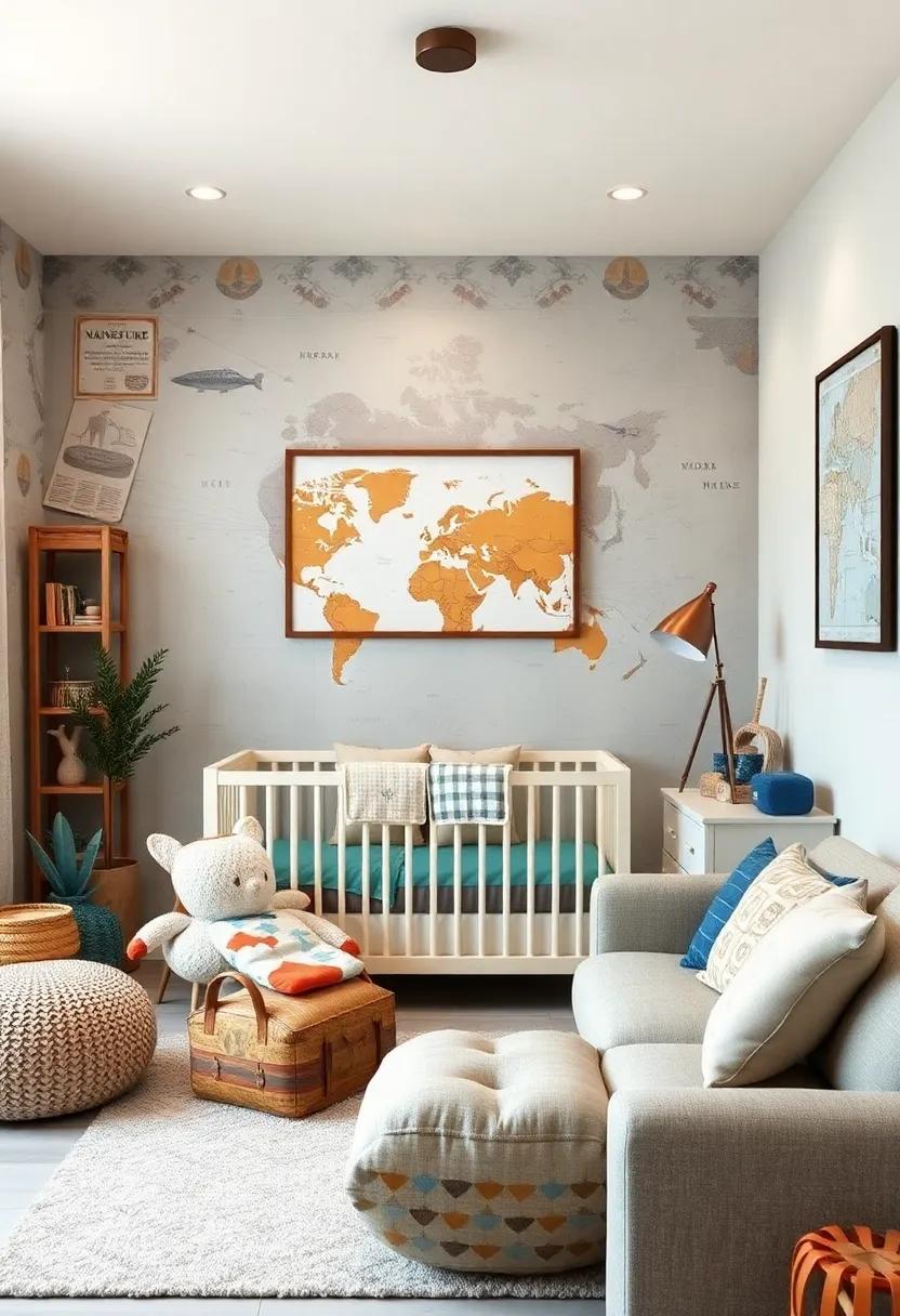Adventure Awaits: ⁤Incorporate a playful ⁤expedition ⁤theme with maps, compasses, and nature-inspired wall art to spark your child's imagination