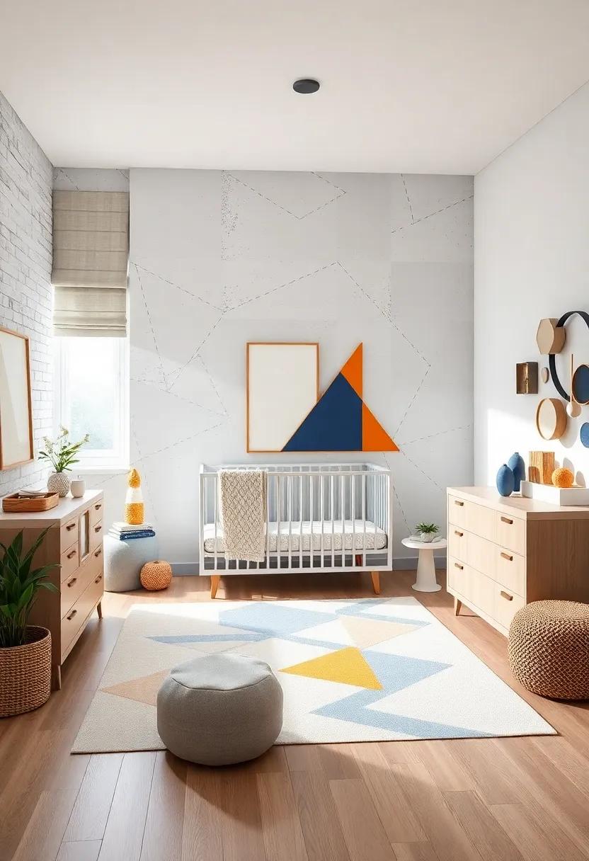 Bold Geometrics: Embrace a modern⁤ edge with ⁣bold‍ geometric ⁣patterns and shapes that add a dynamic touch to your nursery