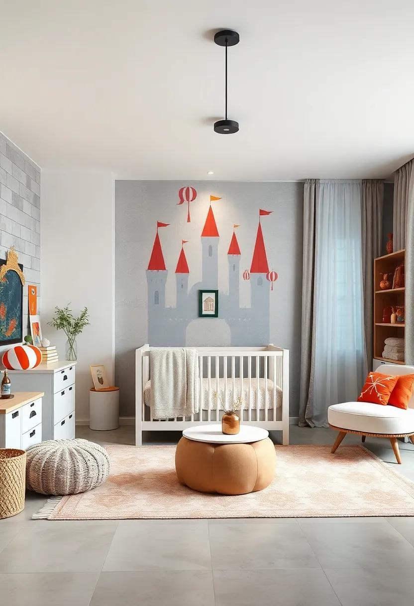 Fairytale castle: Create⁤ a⁣ royal ⁢retreat with castle motifs, crowns, and a magical ambiance that will‌ make every nap⁣ feel like a ⁣dream