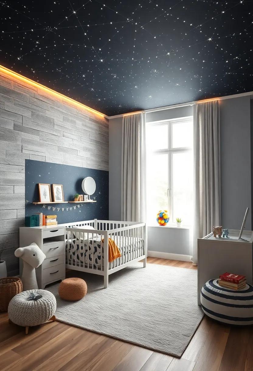 Space Explorers: Inspire a love for astronomy with a⁣ starry night ceiling, rocket ship bedding, and ‍glow-in-the-dark elements