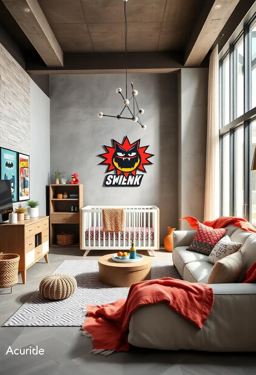 Superhero Hideout: ⁤Transform the ​nursery into⁤ a superhero lair with caped ⁤characters, comic book art, and ‌action-packed color schemes