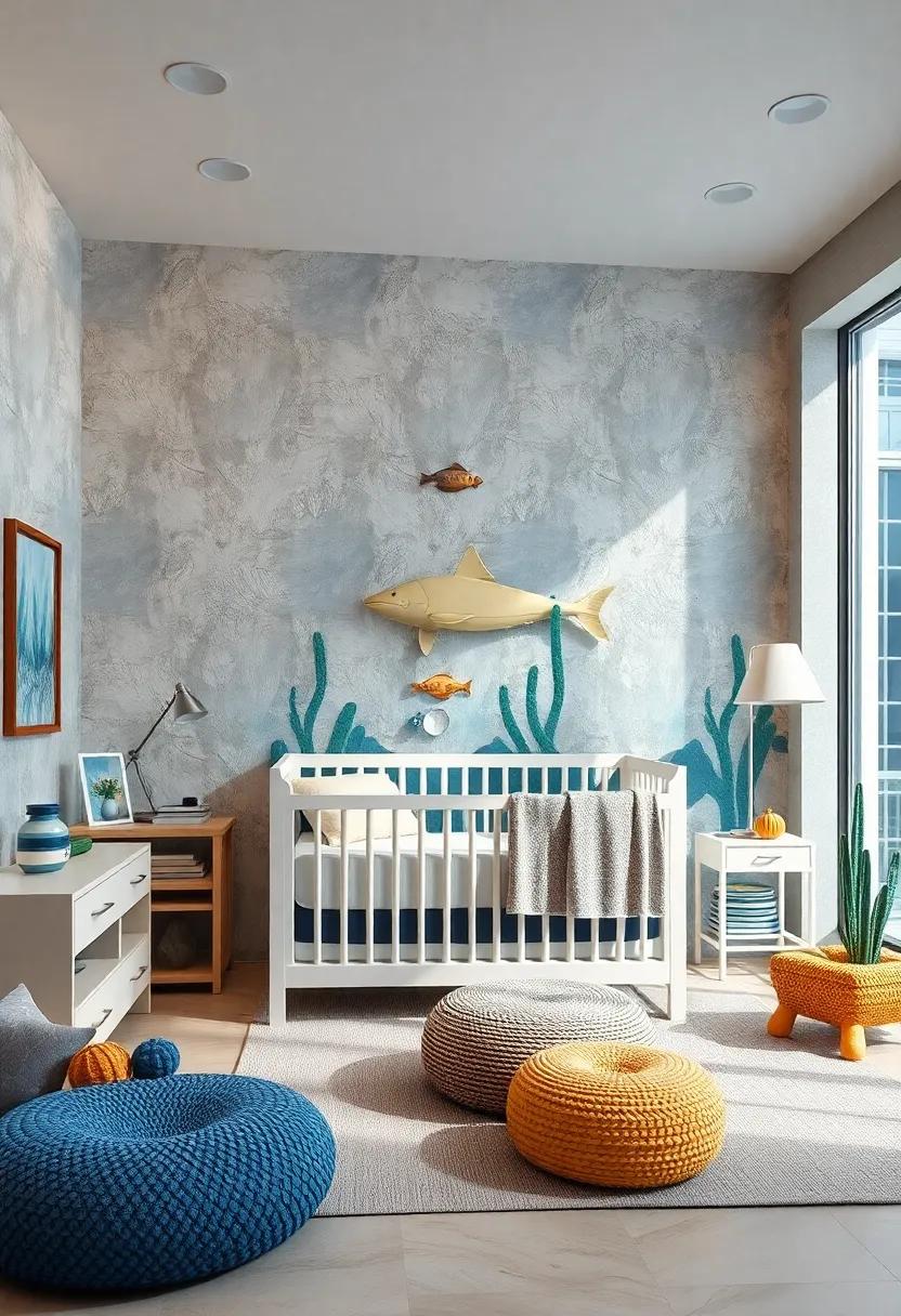 Under⁢ the Sea:⁣ Dive into a ⁤marine paradise with ocean ⁤blues, fish motifs,​ and aquatic ⁢accessories to create a⁤ soothing⁣ underwater ​atmosphere
