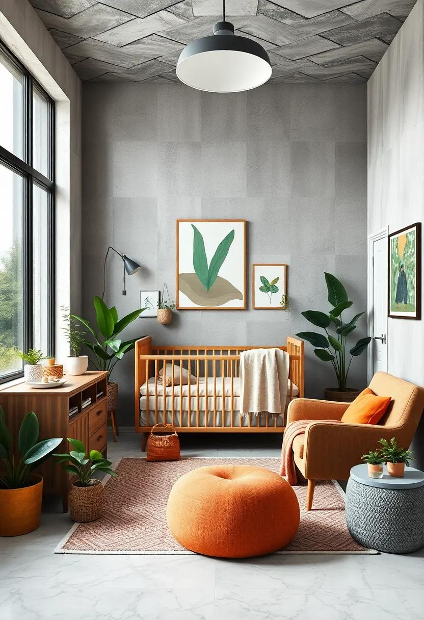 urban⁢ Jungle: Mix‌ modern city elements with houseplants, urban art, and green accents to create a fresh and vibrant nursery environment