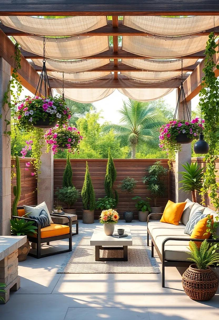 Enchanted Arbor: Transform⁣ a ​garden pergola into⁢ an imaginative space by suspending hanging planters filled with flowering⁣ vines that⁣ bloom​ beautifully overhead