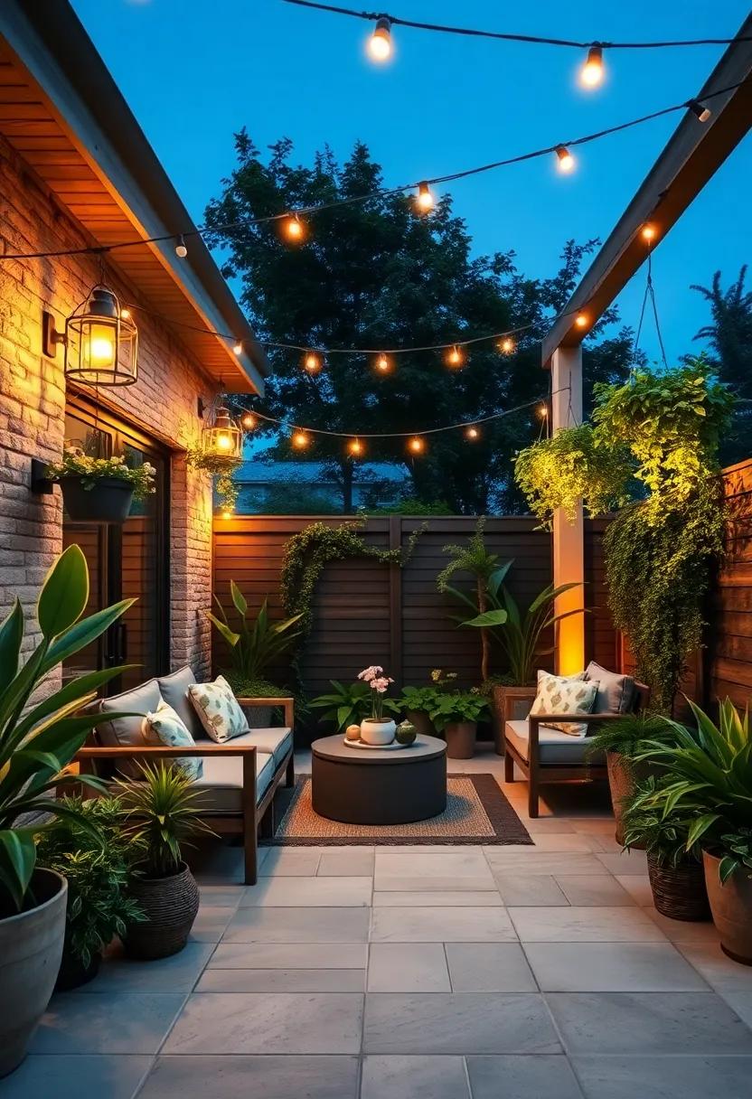 Soft Glow: Integrate twinkling⁣ lights with your hanging plants to⁣ create a magical⁢ evening ambiance, ‍making your patio the perfect space for twilight gatherings