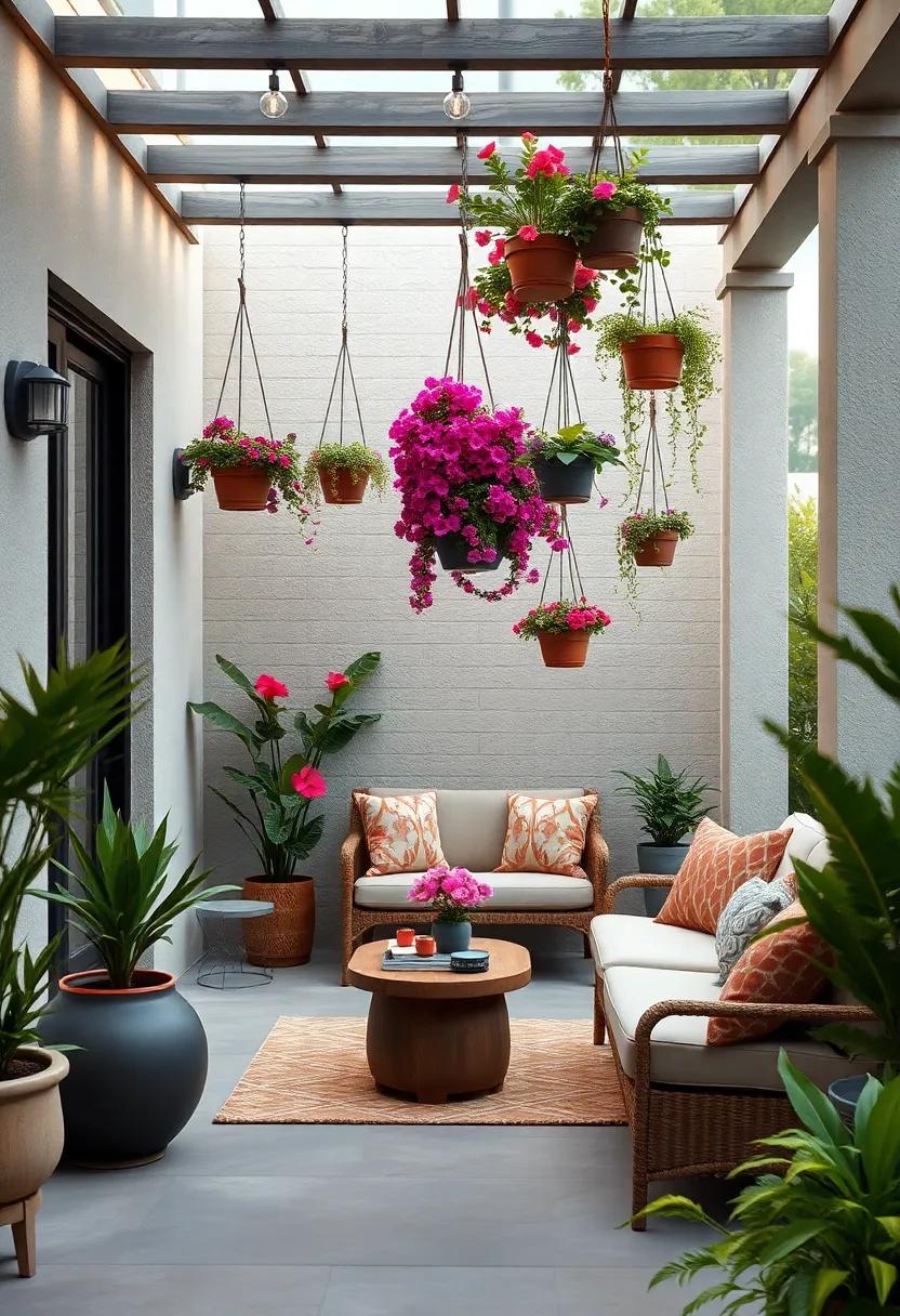 Vibrant⁤ Verticality: Hang⁢ an assortment of pots with bright flowers at⁢ varying heights,‌ drawing ‌the eye ⁣upward and ⁢maximizing the‍ visual ‌impact​ of​ your ⁤garden