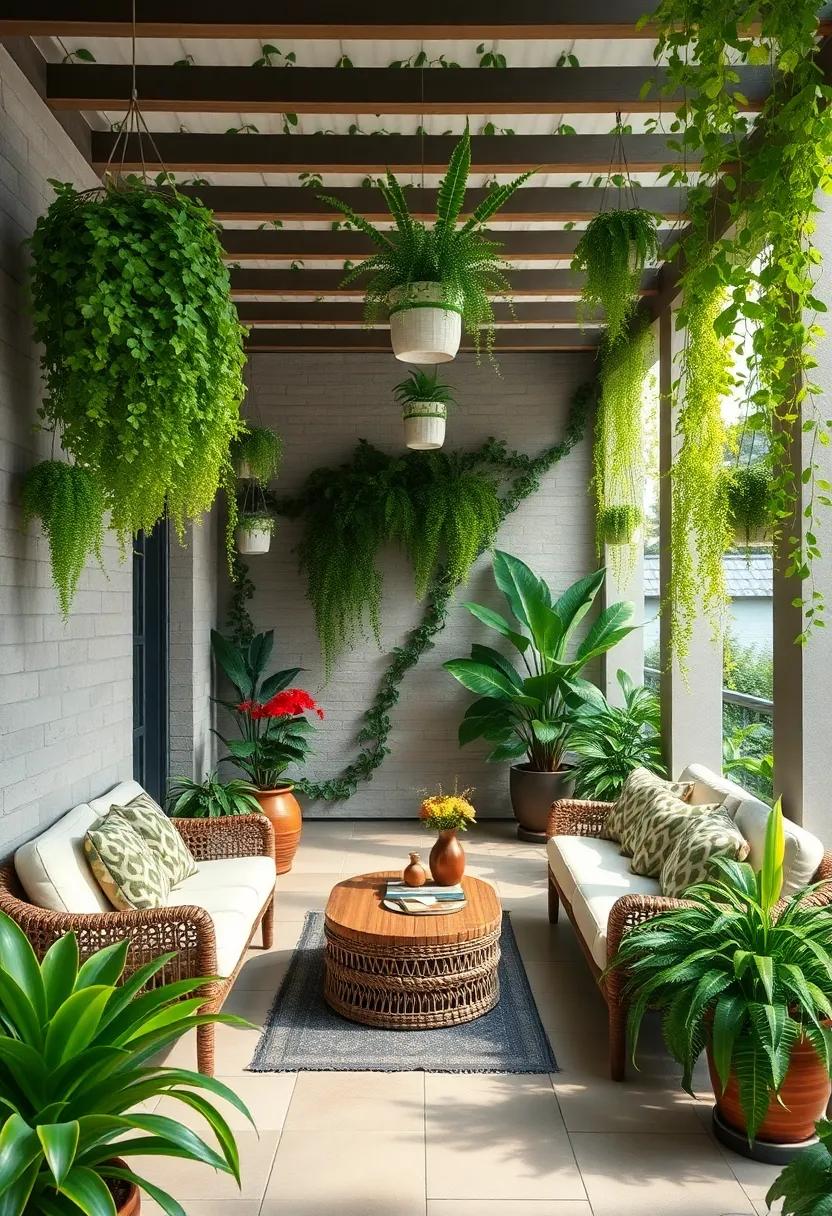 A Whimsical Wonderland: ‍Embrace⁤ a colorful array of⁢ cascading ferns and trailing ⁤ivy to create​ a ‍fairy-tale atmosphere that ⁤invites ‍relaxation and wonder