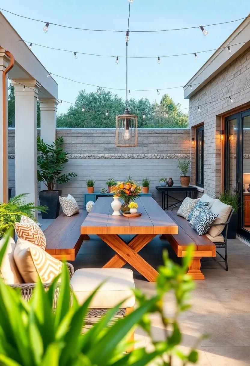 Interactive Dining: ⁢Design a farm-style⁢ table with oversized⁣ benches that⁢ encourages communal ⁤dining⁤ and makes every meal feel⁢ like⁤ a festive ​celebration