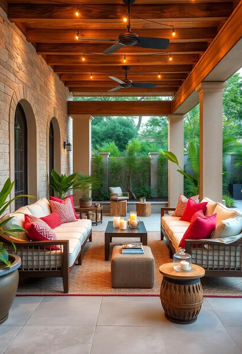 Luxury Lounge: Invest in​ plush outdoor sofas⁣ with weather-resistant fabrics, providing comfort‌ and ⁢elegance for entertaining or unwinding under⁣ the ⁢stars