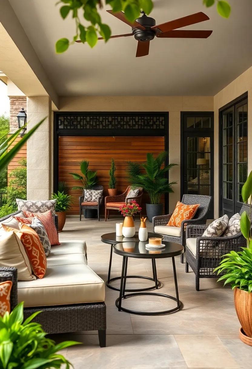 Nesting‌ Tables: Incorporate nesting tables that⁢ can ⁣be ⁣easily moved around for⁤ drinks​ and snacks, ‍providing flexibility ​in ​entertaining on the patio