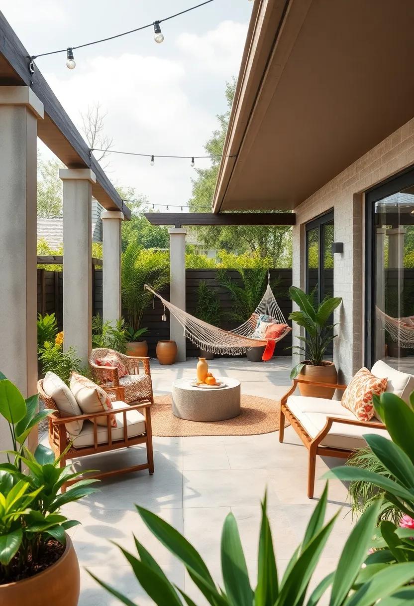 Use Nature-Inspired Colors: ⁣Choose earth⁤ tones for your furniture and accessories to blend harmoniously⁤ with your outdoor surroundings
