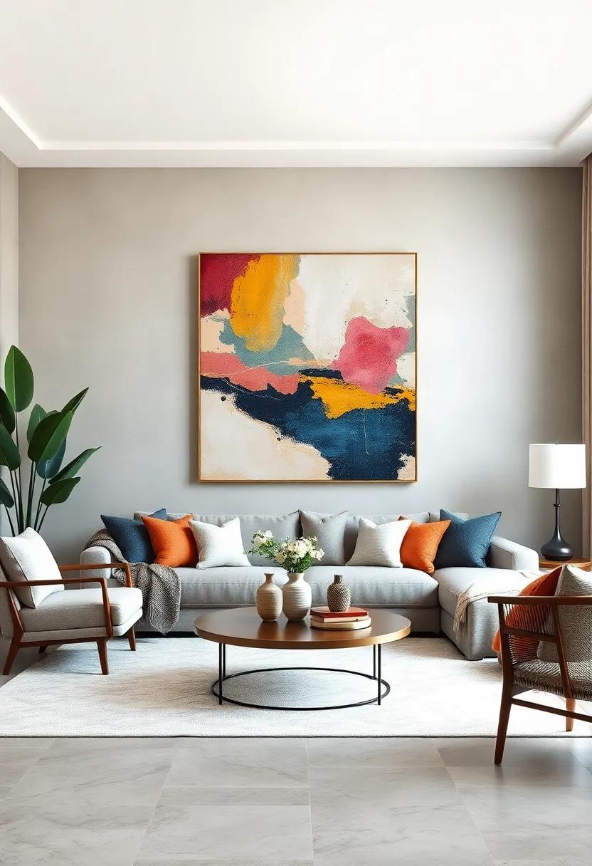 Large Canvas prints: Make a bold‌ statement with oversized abstract canvases⁣ that dominate the wall and become conversation starters