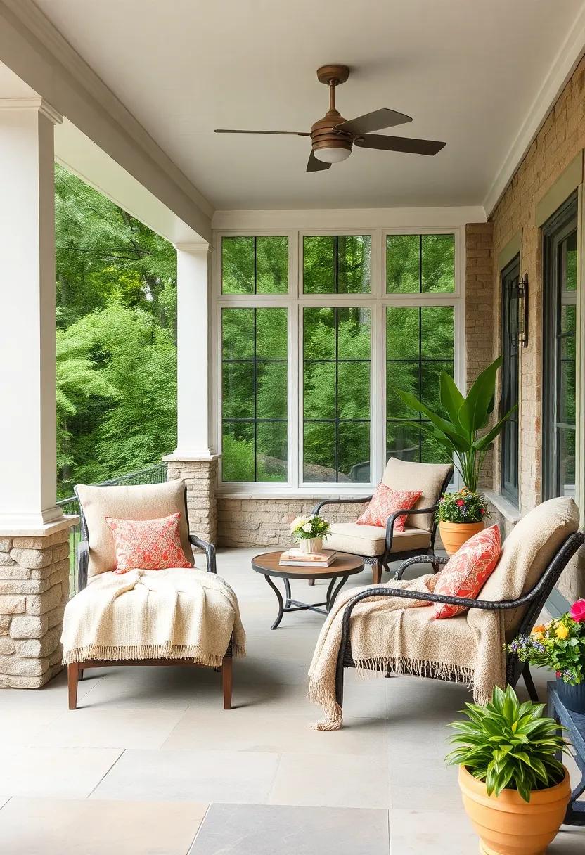 Cozy Throw Blankets: Layer in ⁣warmth⁣ with soft, cozy throw blankets​ draped over⁣ your lounge chairs,​ perfect for cool evenings under ⁤the stars
