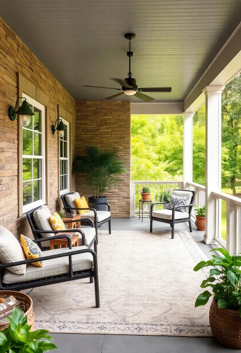 Outdoor Rug⁢ for Comfort: Define your lounge area with an outdoor rug‌ that adds texture, warmth, and a splash of style beneath your feet