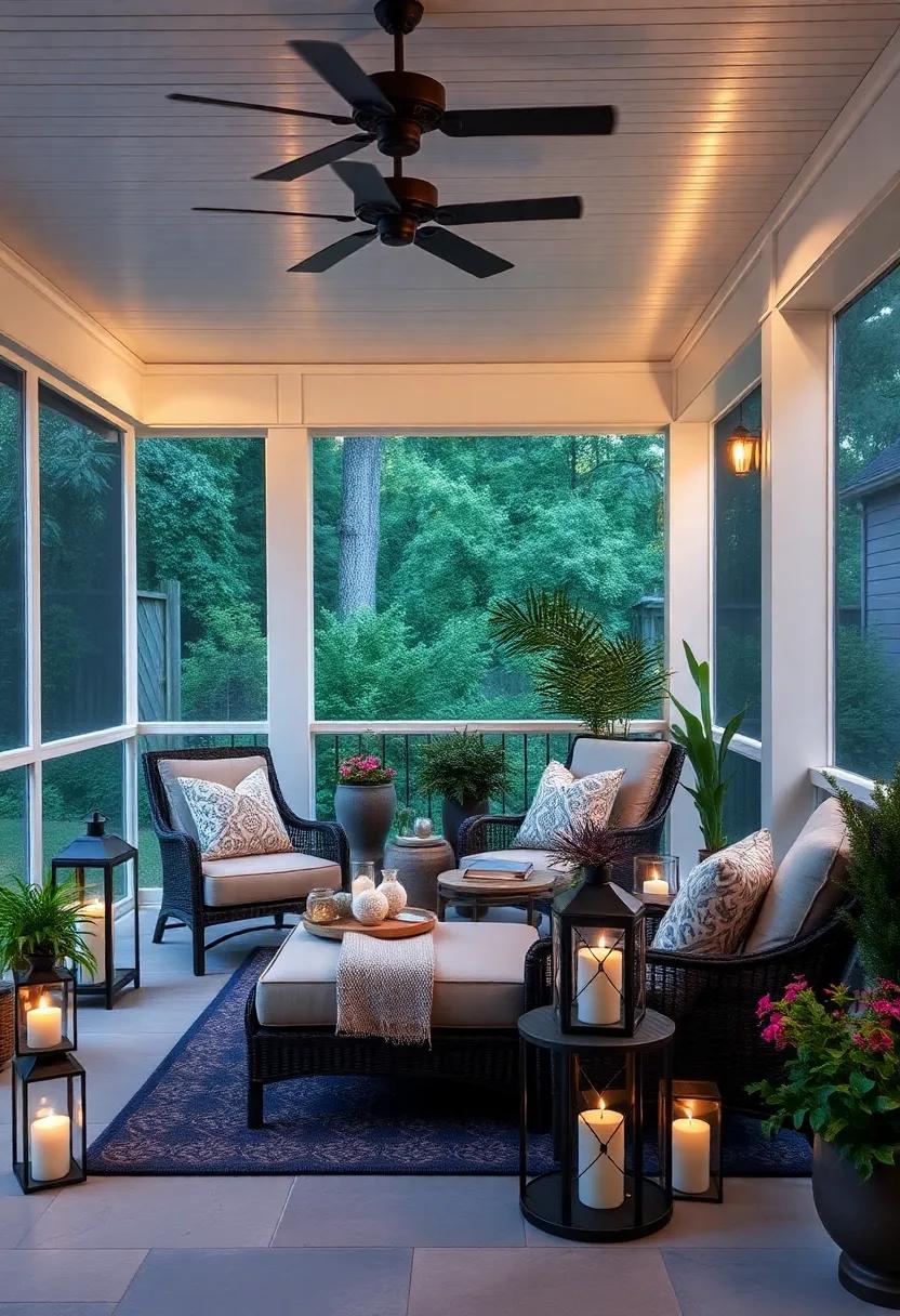 Soft Lighting with Lanterns: Incorporate lanterns filled with candles or⁣ fairy lights to offer soft illumination‍ and a cozy atmosphere in the evenings