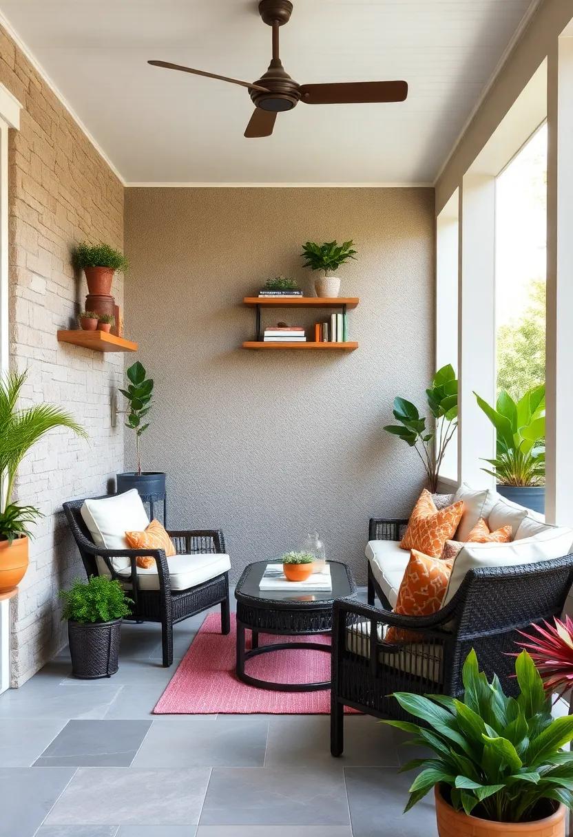 Utilize Vertical Space: Use⁢ wall-mounted shelves for​ plants, books, or decor, maximizing space ‌while adding visual interest to your​ shaded ​retreat