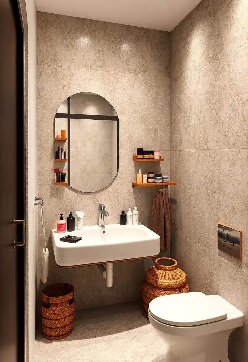 Magnetic Strips for makeup Tools: Attach magnetic strips to the bathroom wall ⁣to hold metal makeup tools, eliminating clutter and showcasing your favorites stylishly