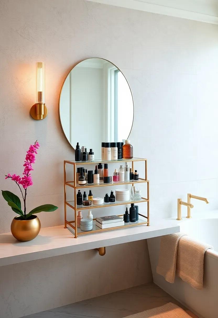 Tiered Makeup Stand: Opt for a tiered makeup stand that‍ allows you to display⁢ your products while keeping⁢ them compact‍ and easily accessible