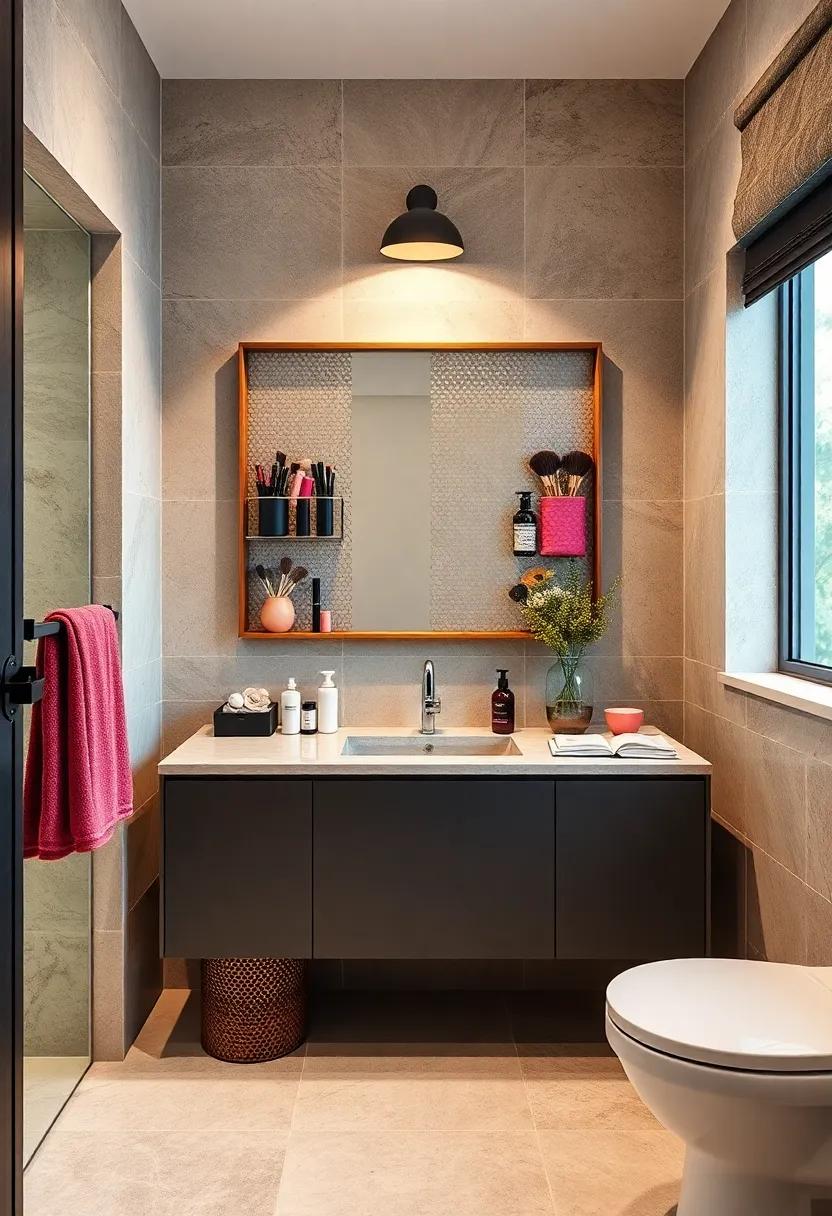 Wall⁢ Art storage: Opt for wall art that doubles as storage, like framed mesh boards that can hold makeup brushes or beauty ⁤essentials in style