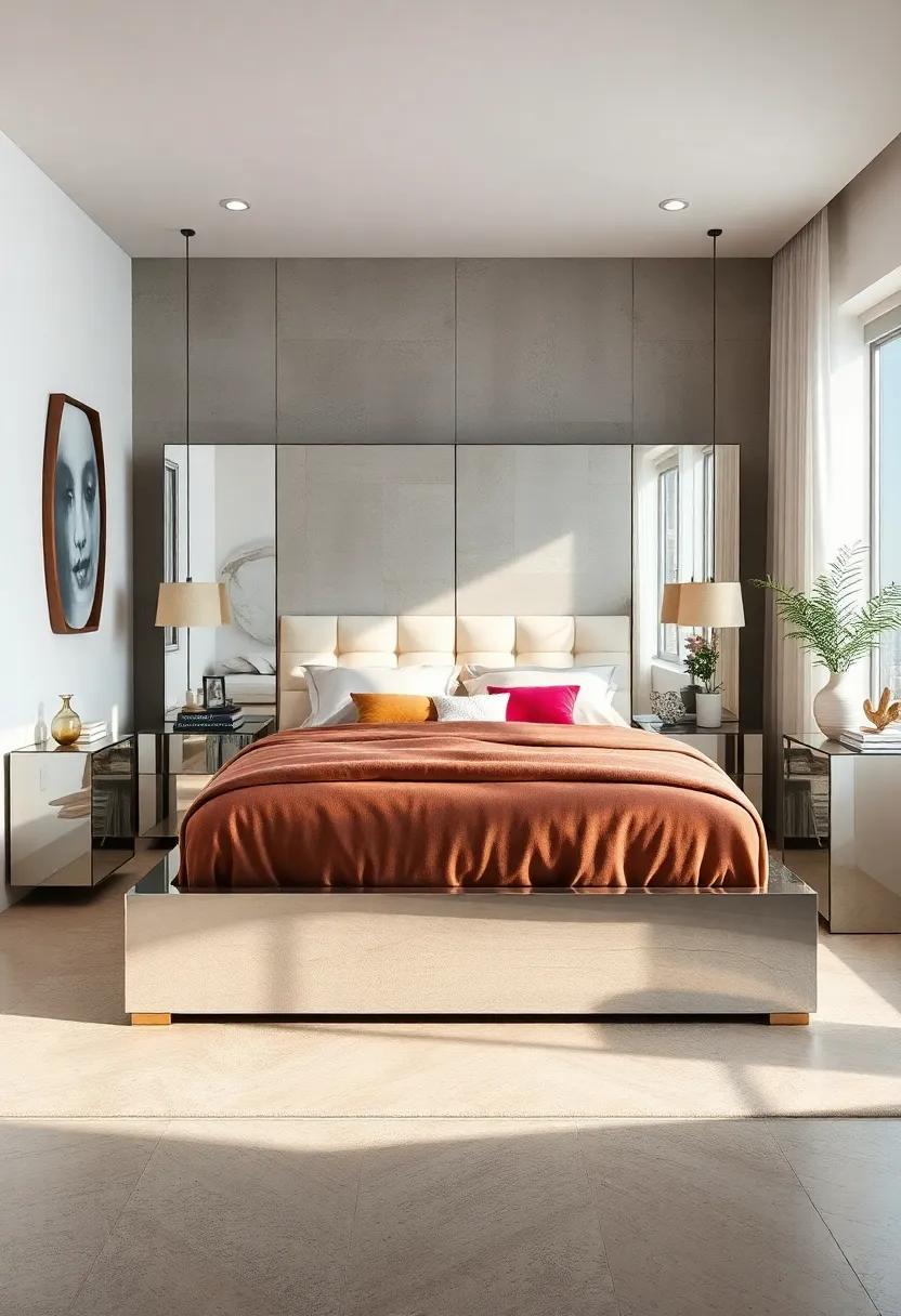 Glamorous Bed⁢ Frame: A mirrored bed frame can elevate the overall aesthetic of your bedroom,combining elegance with modernity