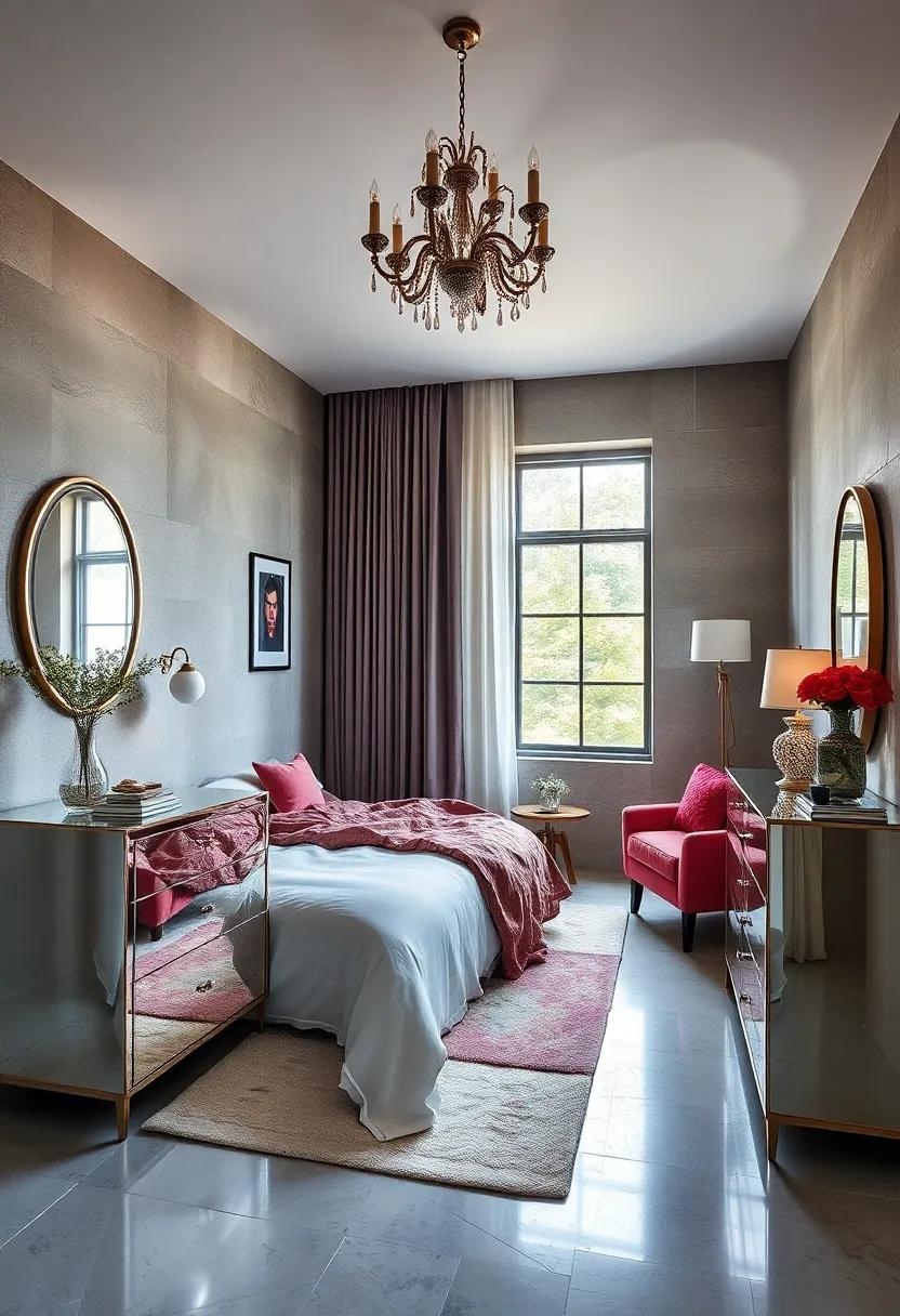 Layer with Textures: Pair mirrored furniture with‍ rich ​textiles like velvets or silks to create ⁢a visually appealing contrast