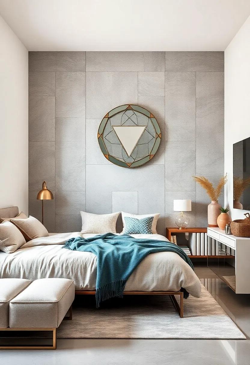 reflective Wall Art: Hang mirrored wall art or sculptures to serve ⁢as unique focal‌ points‌ without⁤ overwhelming⁣ the space