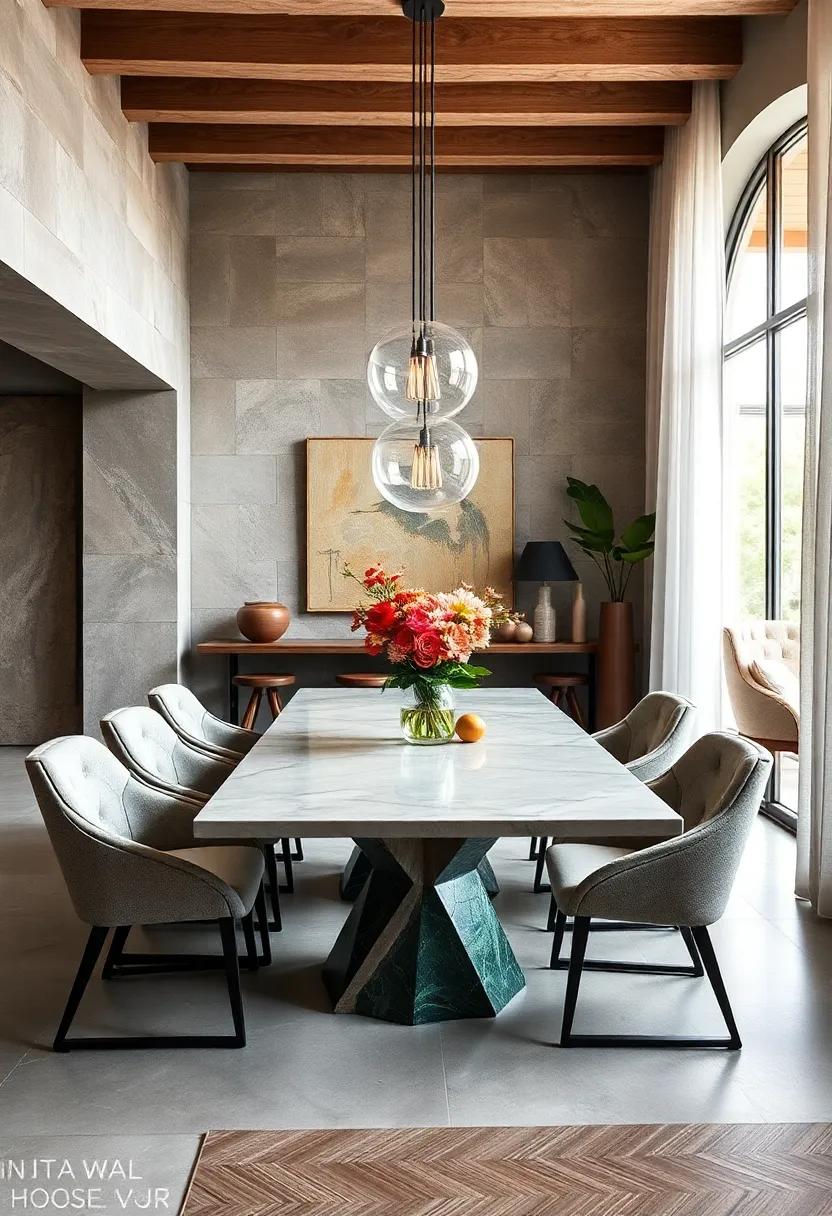 Artistic ‌Edge: ‍Pick‍ a table with an artistic⁤ design or a unique base, ensuring your ‌dining area reflects ​your ⁣personal style