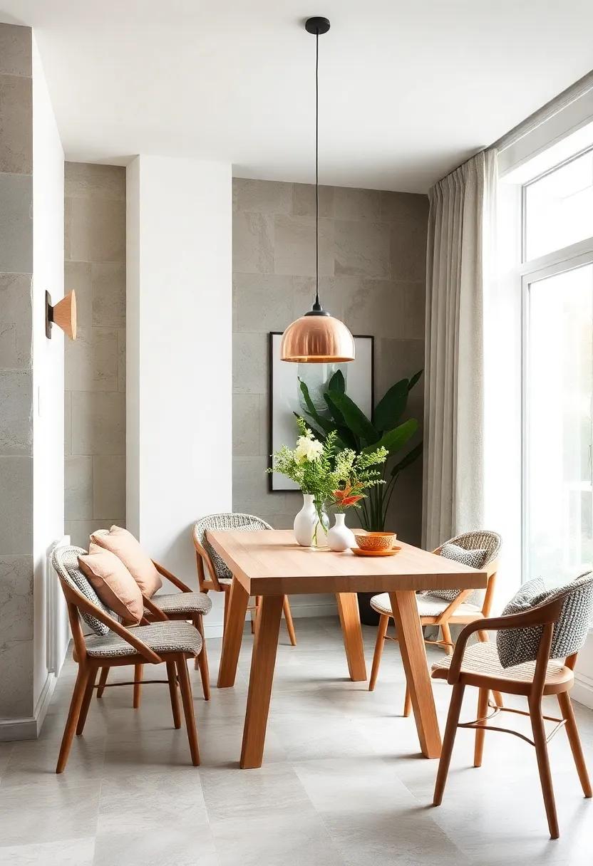 Scandinavian ‌Simplicity: Embrace Scandinavian design with a‌ light wood table and simple ⁣lines for a clean and​ airy dining experience