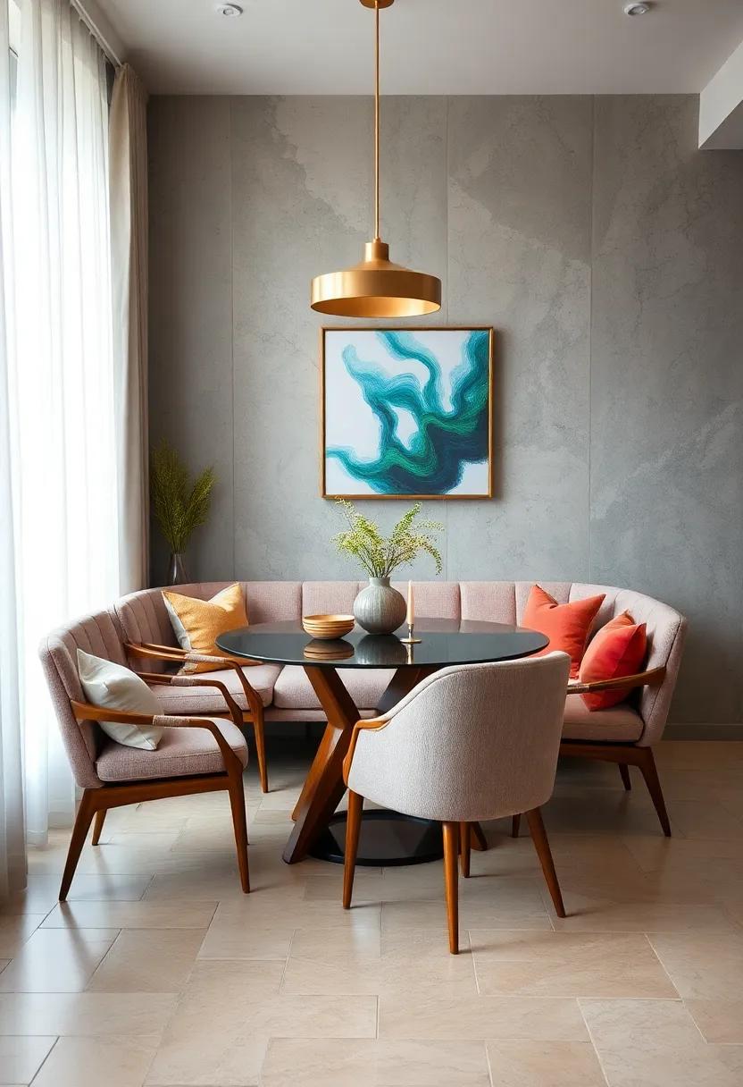 Soft seating Options: Incorporate cushioned dining chairs⁤ or small loveseats around your table for a relaxed and inviting ⁤atmosphere