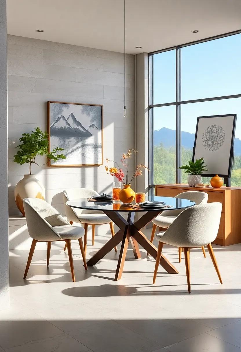 Table with a View: Position ​your dining table near a window to take advantage of natural light and beautiful ​views, enhancing the ⁣dining experience