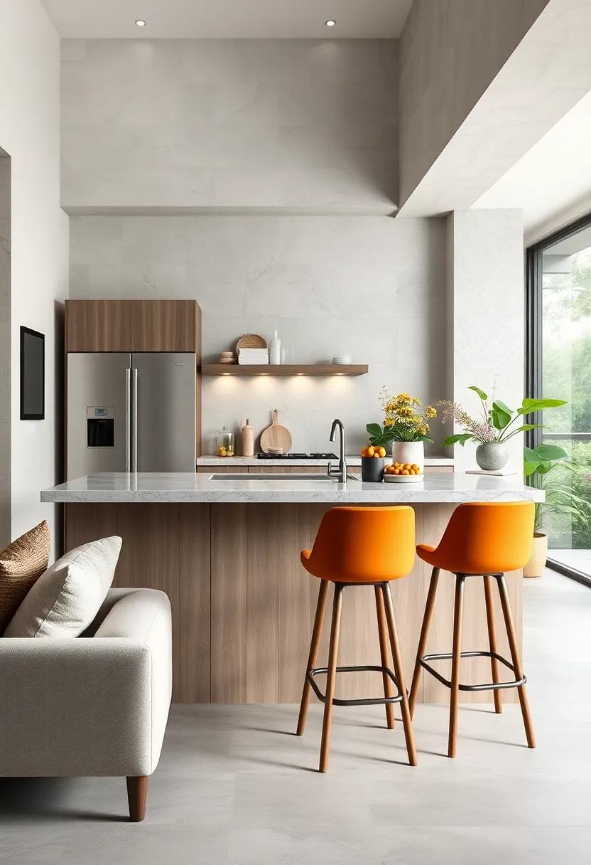 add ​Bar Stools with ​Storage: Choose stools that offer hidden compartments for ‍extra storage, ⁢combining style and practicality