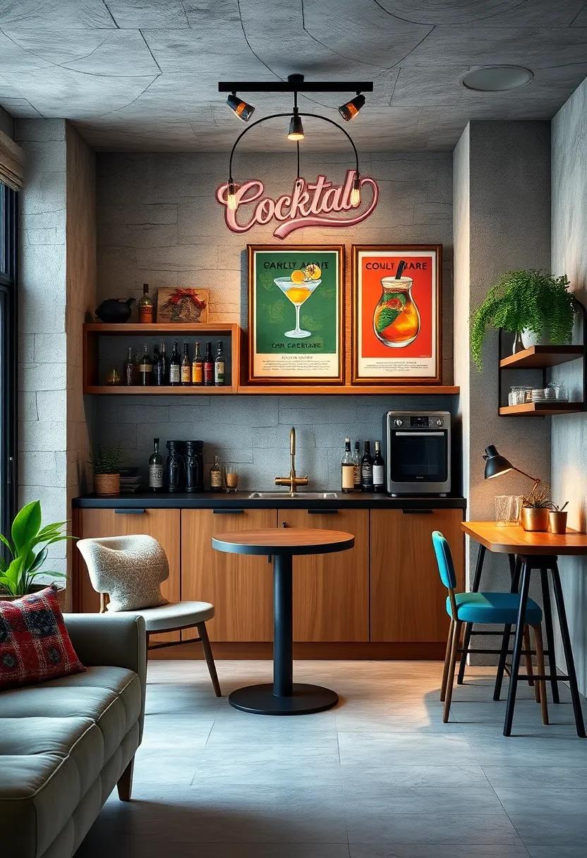 Decorate with Art: Incorporate framed ‍prints or vintage cocktail posters to add personality and⁢ charm to ⁢your ‌bar