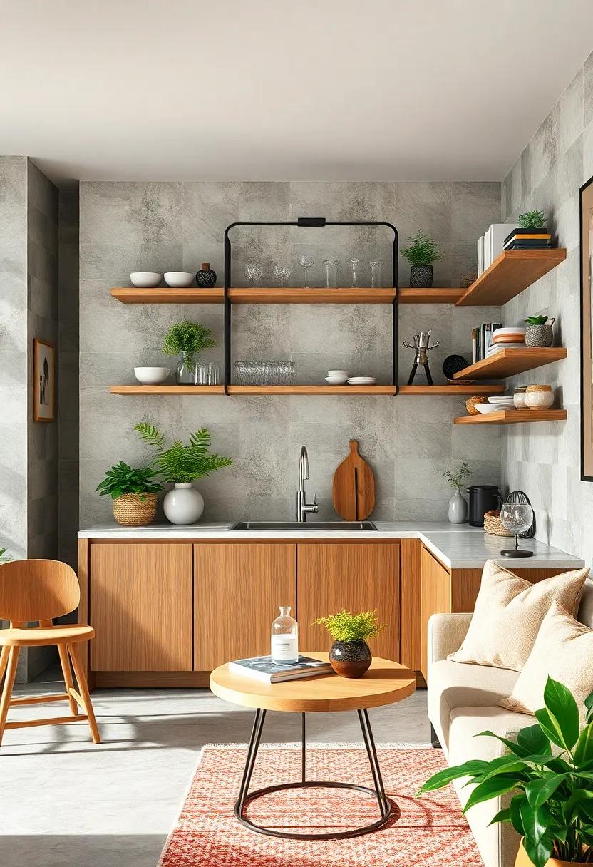 Embrace Open Shelving: Swap traditional⁢ cabinets for open shelves to showcase ‌beautiful glassware and create ⁢an ⁤airy feel