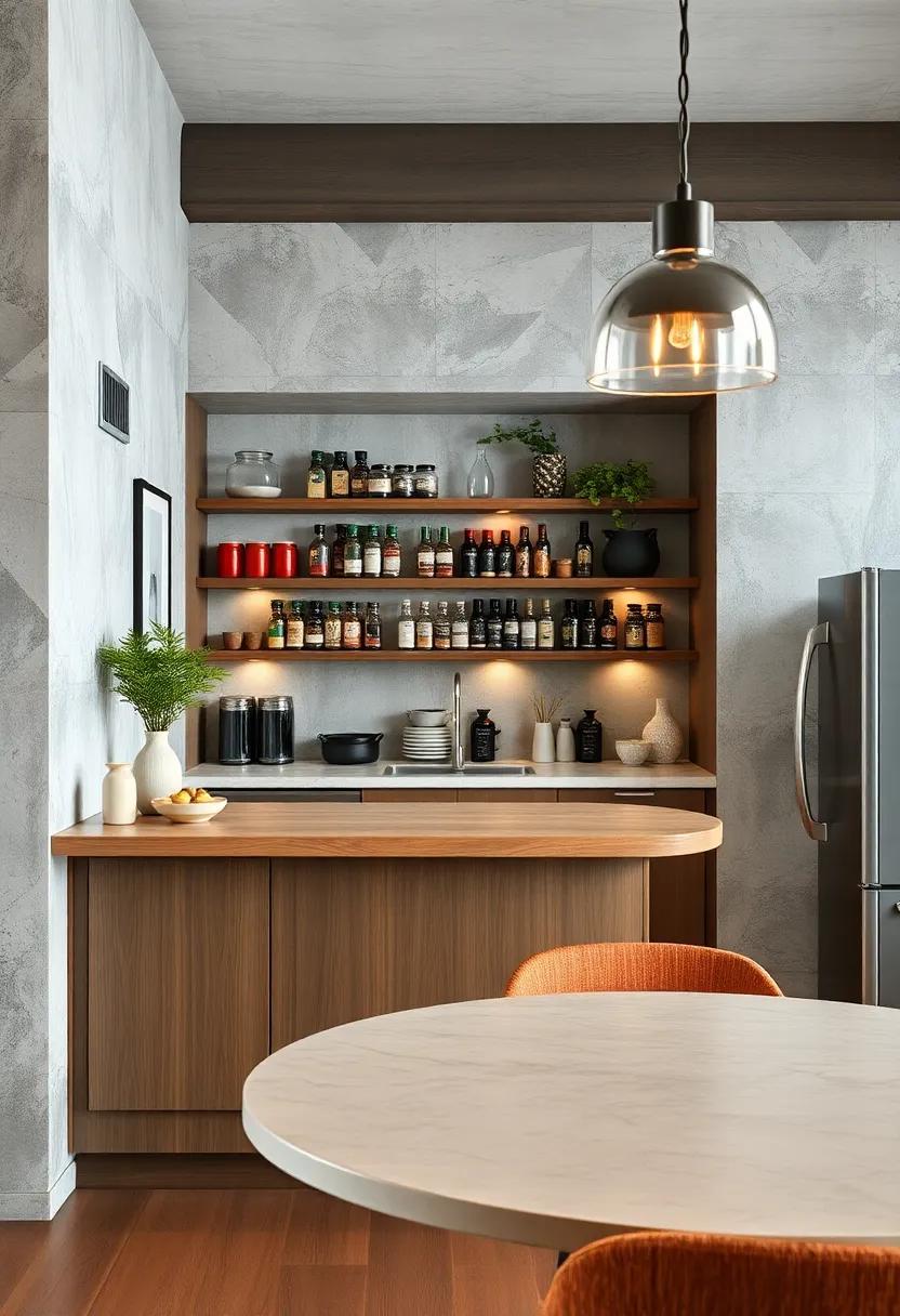 Experiment‌ with Magnetic‌ Spice ​Racks: Attach ‌magnetic spice containers⁣ to ⁣the side of your bar to keep‍ flavors within reach