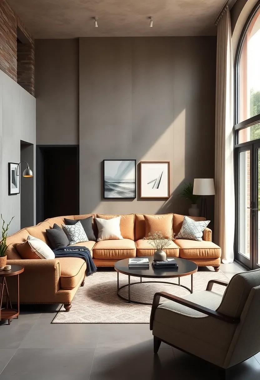 Timeless Classics: ‌Featuring a traditional-style sectional in rich fabrics,​ this ⁢living room design creates a warm and inviting space with vintage charm