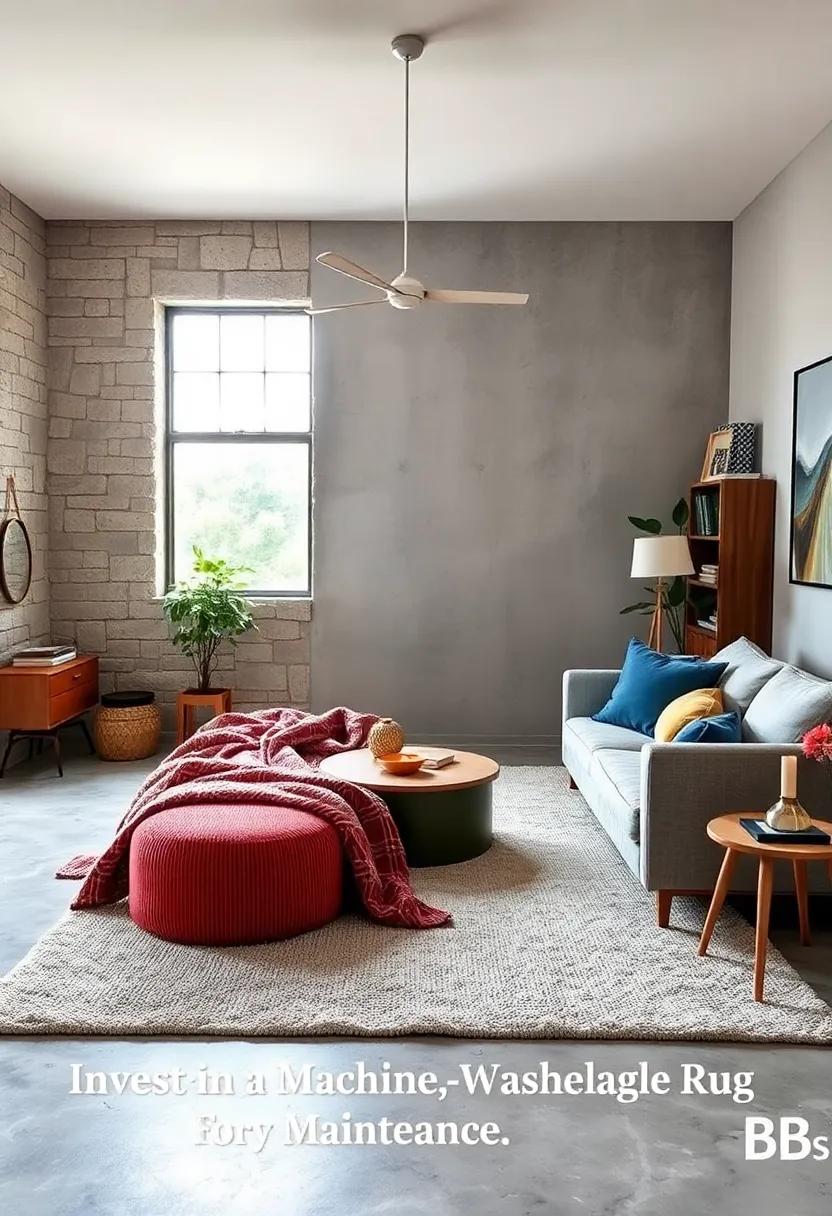 Invest in a ⁢Machine-Washable Rug for​ Easy maintenance