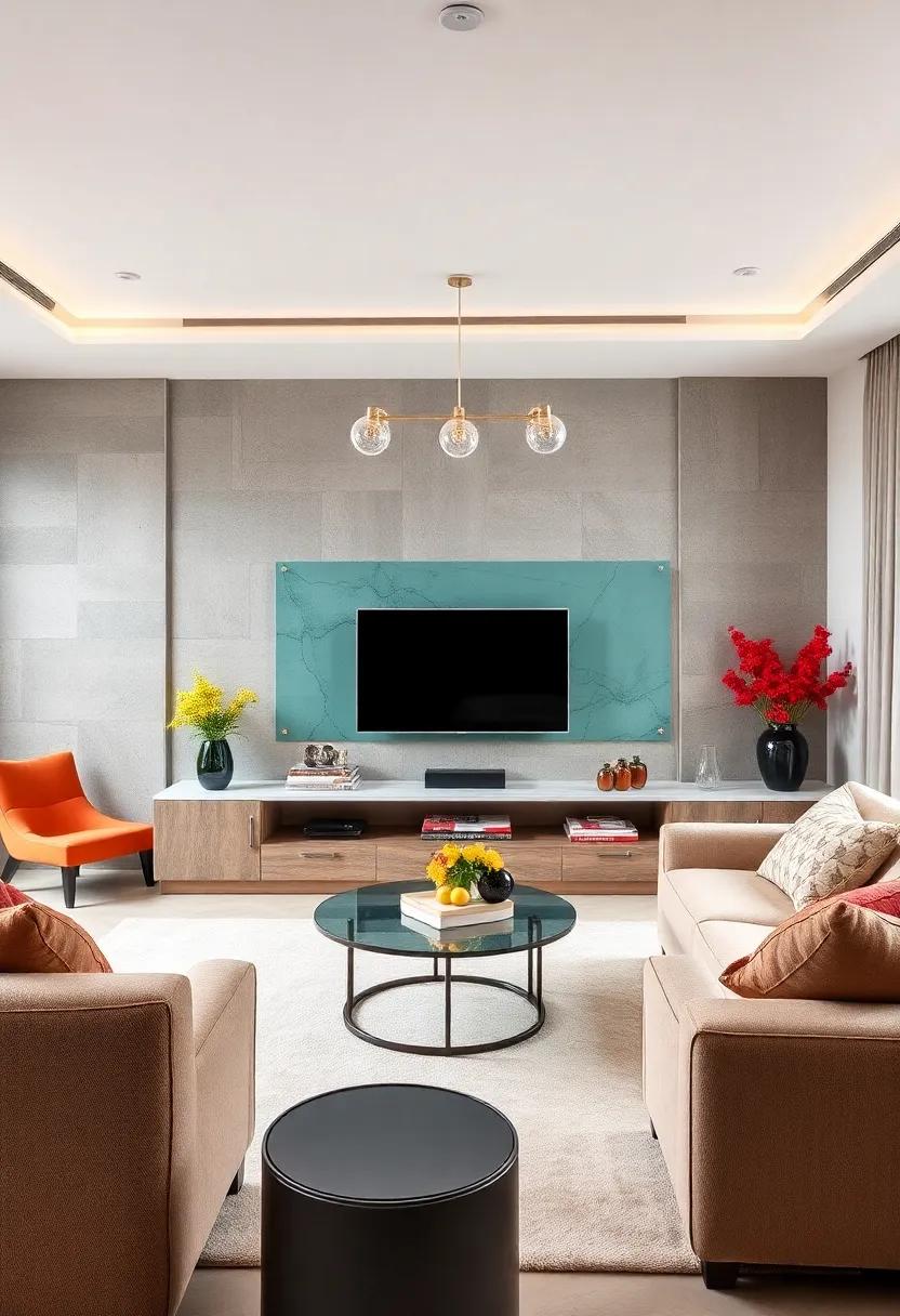 Breathtaking Backsplashes: Look into unique TV units with glass backsplashes that enhance their aesthetic appeal while providing​ a stunning backdrop ⁢for your tech