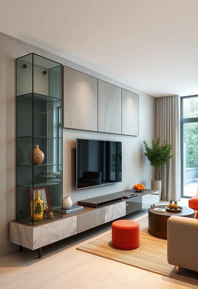 Urban Open Concepts: A stunning unit designed to fit urban open-plan living spaces, integrating glass to maintain clear sightlines without compromising on style