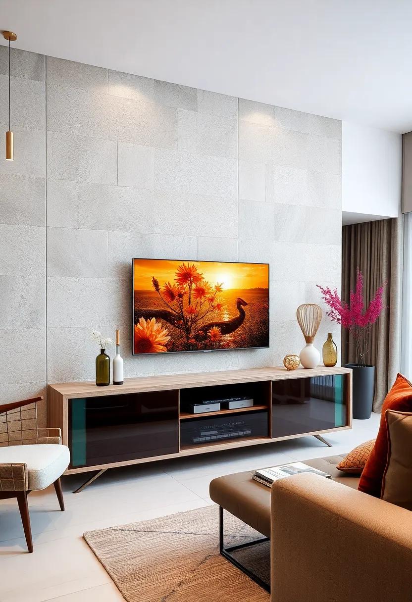 vintage Fusion: experience a fusion of styles with a mid-century modern unit ⁤adorned with glass elements that seamlessly blend‍ the old with the new