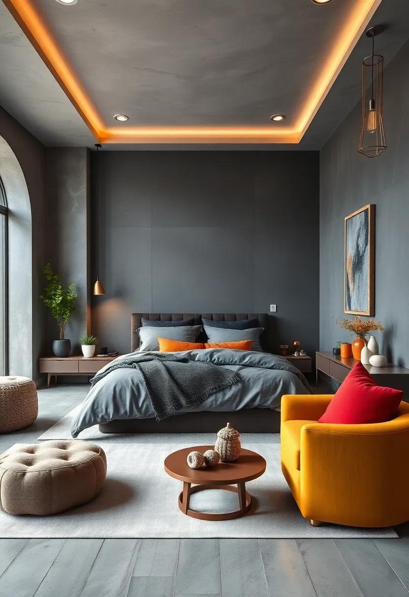 Charcoal Gray: opt ⁣for charcoal gray to ⁣introduce⁢ a sophisticated, modern backdrop that feels​ snug and⁢ warm when paired with plush textiles