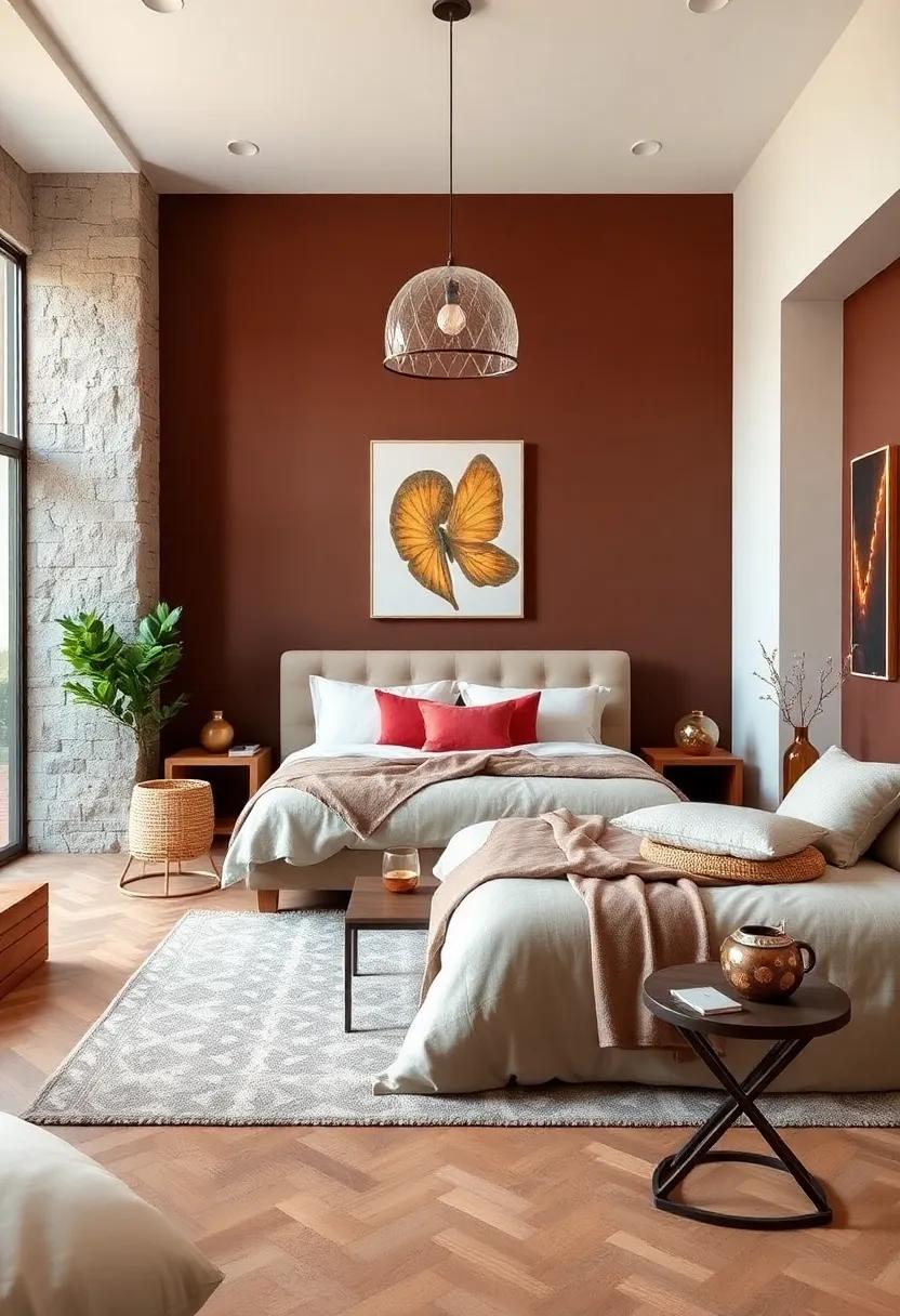 Cocoa Brown: Rich cocoa brown evokes an inviting warmth, perfect for creating a ⁤cozy sanctuary where you can relax and unwind